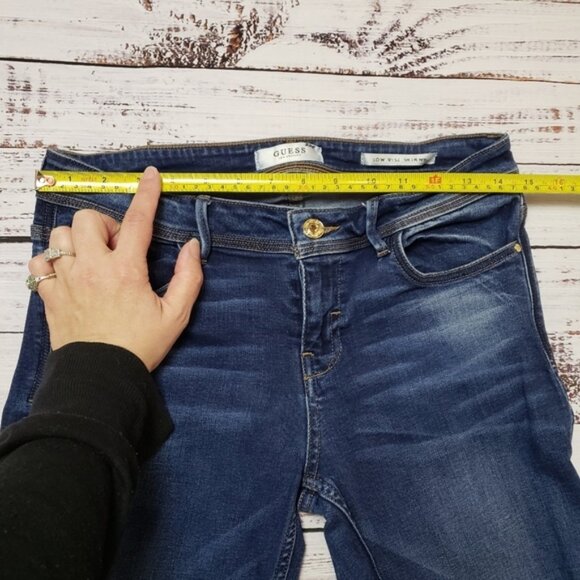 Guess Los Angeles Low Rise Skinny Jeans Size 29 Blue - Picture 8 of 10